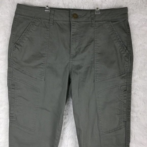 Wit & Wisdom Womens Jeans Ab Solution Ankle Skimmer  Gray Green Mid Rise 6 - Picture 7 of 11
